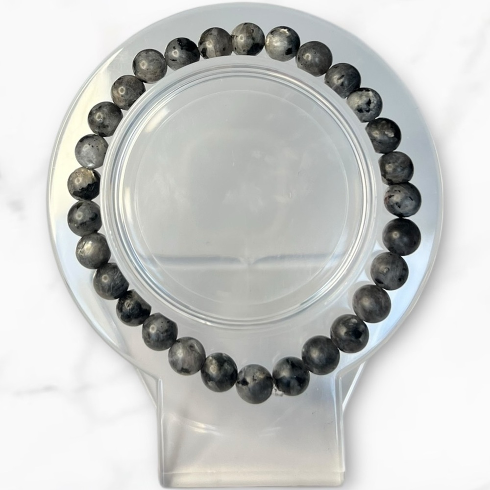 6mm Larvikite Labradorite Bracelet